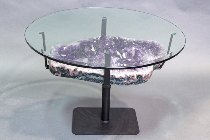 Impressive Amethyst Geode Table - Includes Glass Table Top #212737